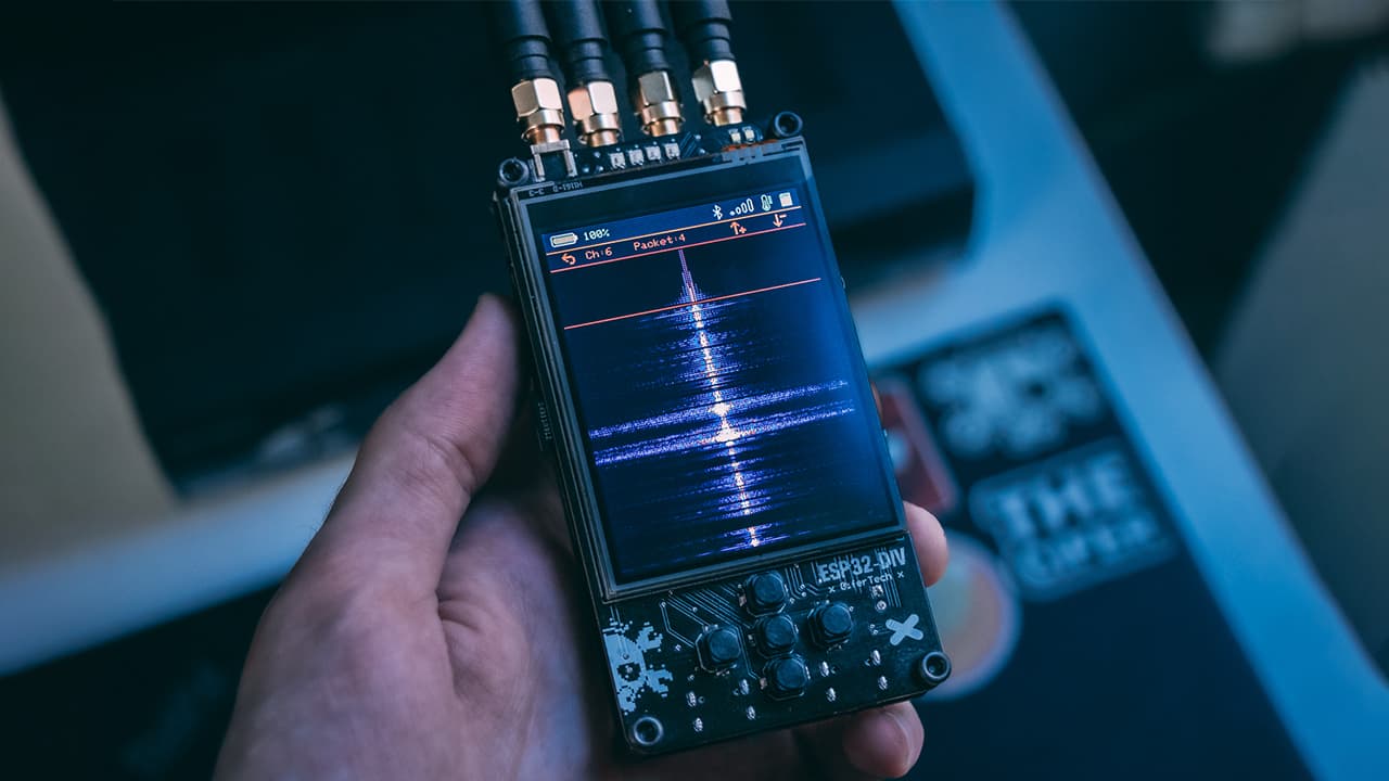 The Reaper — a handheld ESP32-S3 multi-band wireless pentesting toolkit with seven radios